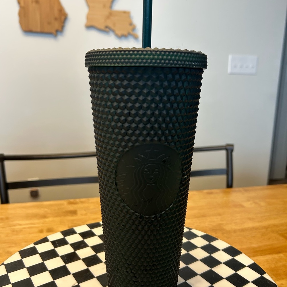 Starbucks Matte Dark Green Studded Tumbler 24 oz Venti
